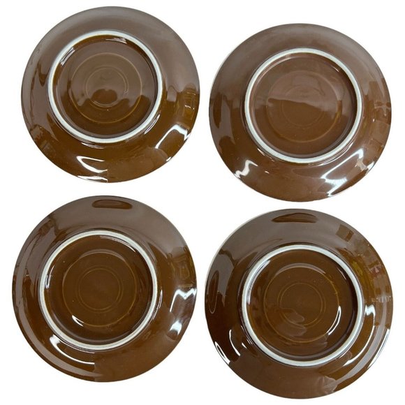 4 Mitterteich Porzellan Cappuccino Cup & Saucer Clock Pattern 7 3/4 IN Germany - Picture 13 of 13